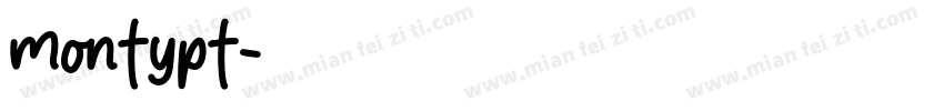 montypt字体转换