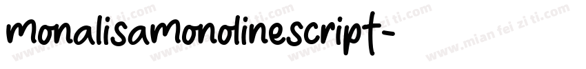 monalisamonolinescript字体转换