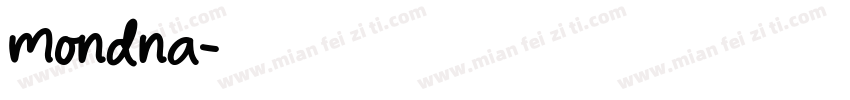 mondna字体转换