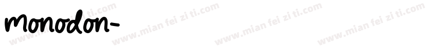 monodon字体转换