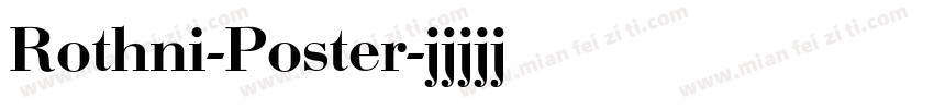 Rothni-Poster字体转换