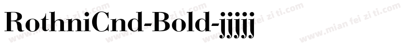 RothniCnd-Bold字体转换