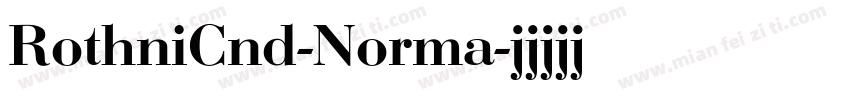 RothniCnd-Norma字体转换