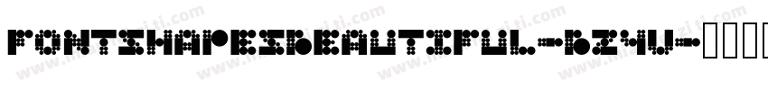FontShapesBeautiful-BZ4V字体转换