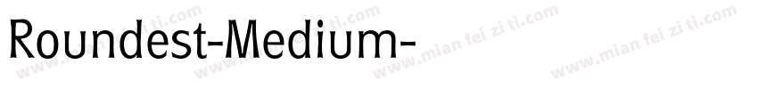 Roundest-Medium字体转换