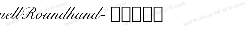nellRoundhand字体转换