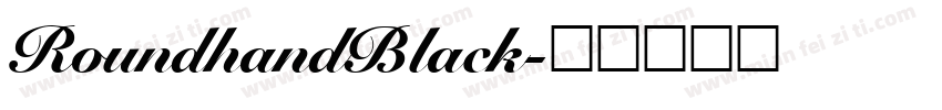 RoundhandBlack字体转换