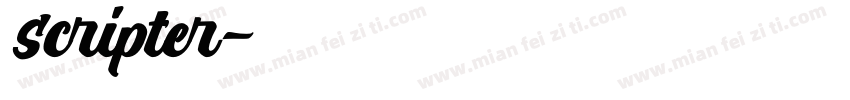 scripter字体转换