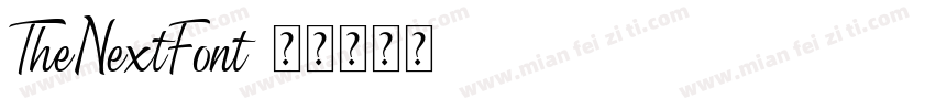 TheNextFont字体转换