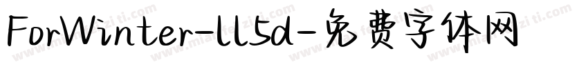 ForWinter-ll5d字体转换