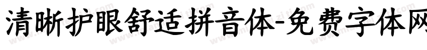 清晰护眼舒适拼音体字体转换