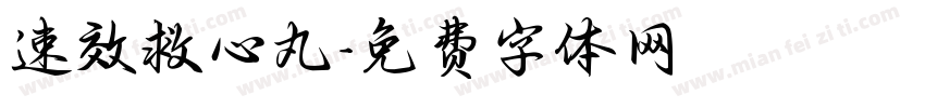 速效救心丸字体转换