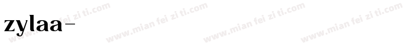 zylaa字体转换