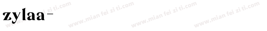zylaa字体转换