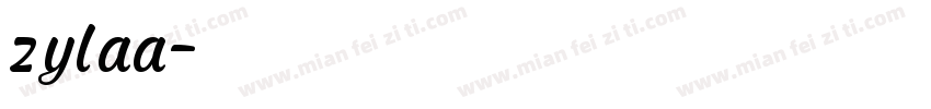 zylaa字体转换