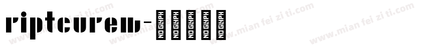riptcurew字体转换