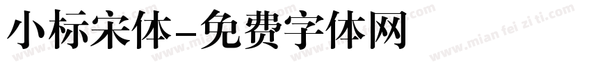 小标宋体字体转换