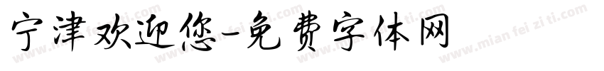 宁津欢迎您字体转换
