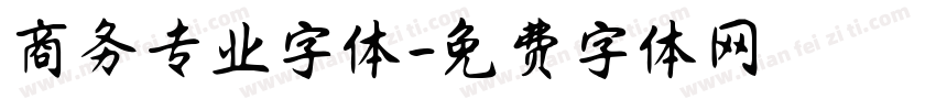 商务专业字体字体转换