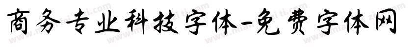 商务专业科技字体字体转换