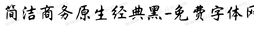 简洁商务原生经典黑字体转换
