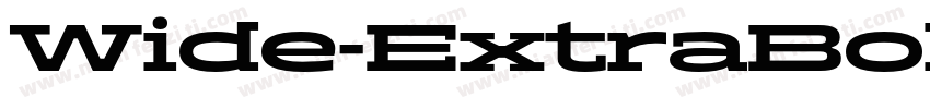 Wide-ExtraBold字体转换