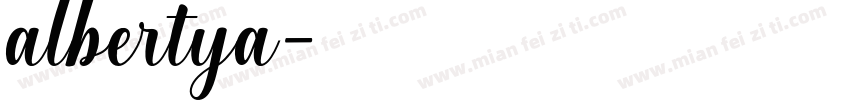 albertya字体转换