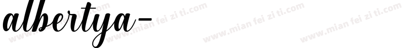 albertya字体转换
