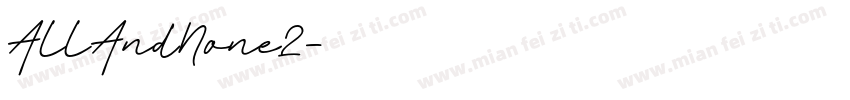 AllAndNone2字体转换