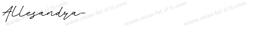 Allesandra字体转换