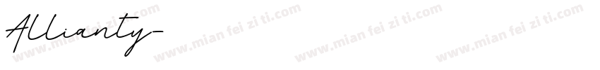 Allianty字体转换