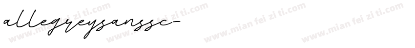 allegreysanssc字体转换