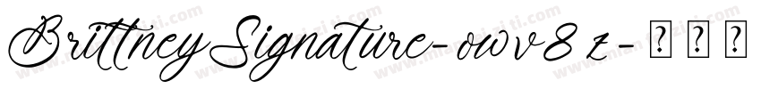 BrittneySignature-owv8z字体转换
