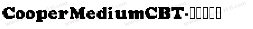 CooperMediumCBT字体转换