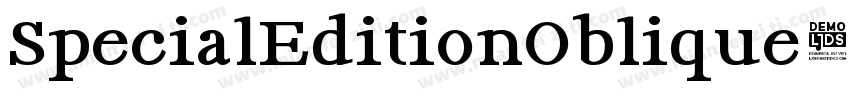 SpecialEditionOblique字体转换