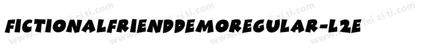 FictionalFriendDemoRegular-l2Ed字体转换