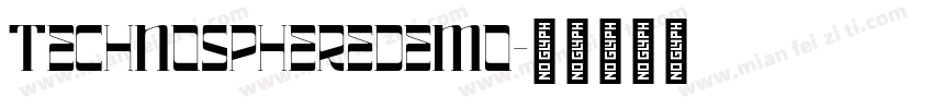 TechnoSphereDemo字体转换