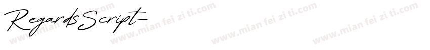 RegardsScript字体转换