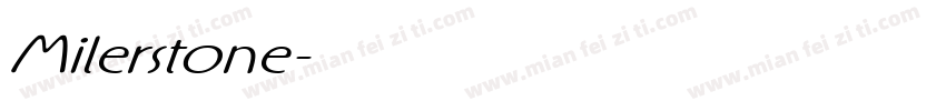 Milerstone字体转换