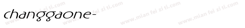 changgaone字体转换