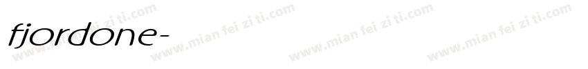 fjordone字体转换