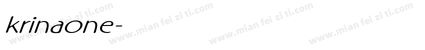 krinaone字体转换