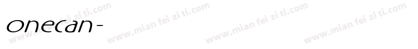 onecan字体转换
