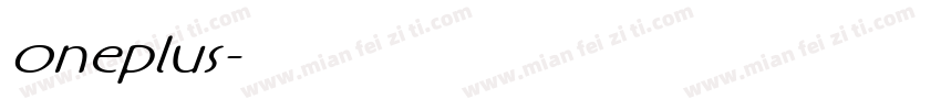 oneplus字体转换
