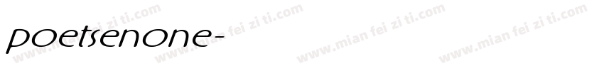 poetsenone字体转换