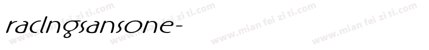 raclngsansone字体转换