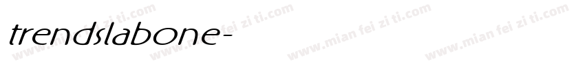 trendslabone字体转换