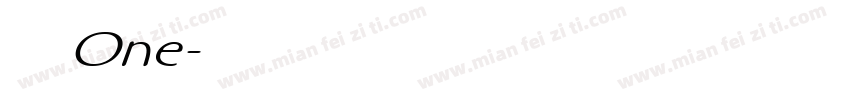 摇滚One字体转换