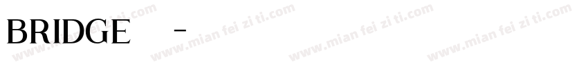 bridge字体字体转换