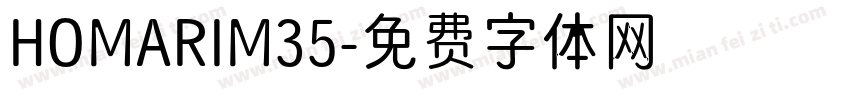 HOMARIM35字体转换